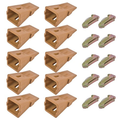 X290 Sharp Bucket Teeth/Tooth with K290S Flexpins Fit for Mini Excavator 10Pcs