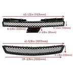Mesh Front Bumper Grille Grill for 07-14 Chevy Tahoe Suburban Avalanche Black