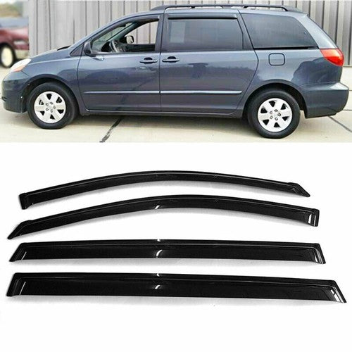 Window Visors 4pcs Fit For Toyota Sienna 2004-09 Acrylic Visor Guard Vent Shade
