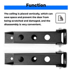 Pair Rear Tailgate Door Hinges Powder Coated for Jeep Wrangler JK 2007 2018