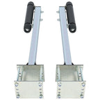 Pair Steel Boat Trailer Pontoon Roller Guide On Zinc Plated for Sailboat Trailer