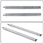 1 Pair of 22" Locking Drawer Slides Full Extension & Lock 150 lb Load Capacity
