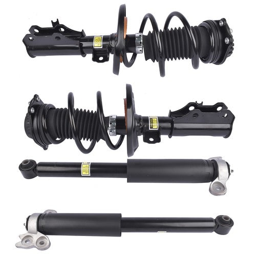 2 Front Strut & Spring Assys + 2 Rear Shock Absorbers For Chevy Malibu 2016-2023