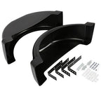 Single Axle Trailer Fenders Top Step for 13in Wheels Tires Skirt Boat Set Of 2