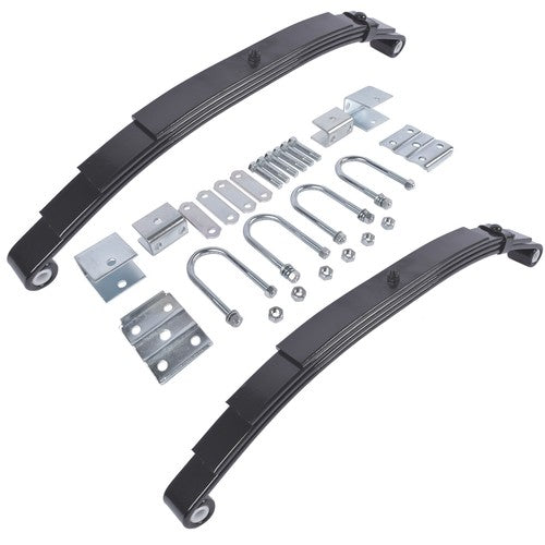 3500lb Single Trailer Axle Suspension Kit Leaf Spring U-bolt & Hanger Kit