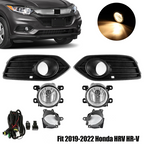Fog Light Driving Lamp w/ Bezel LH RH for Honda HRV HR-V 2019 2020 2021 2022