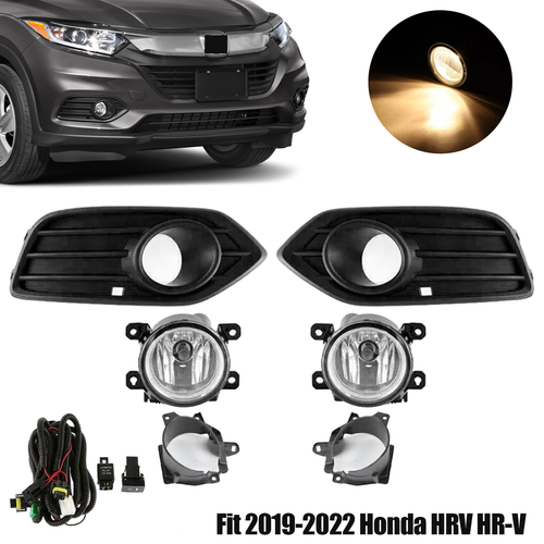 Fog Light Driving Lamp w/ Bezel LH RH for Honda HRV HR-V 2019 2020 2021 2022
