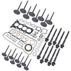 Gasket Set W/ Bolts &Intake Exhaust Valves for Hyundai Accent 1.6L L4 2012-2019