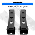 Pair Rear Tailgate Door Hinges Powder Coated for Jeep Wrangler JK 2007 2018