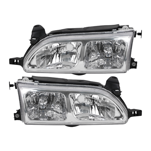 JDM Chrome Headlights Turn Signal Corner Lights for 1993-1997 for Toyota Corolla