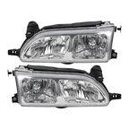 JDM Chrome Headlights Turn Signal Corner Lights for 1993-1997 for Toyota Corolla