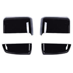 Fits Gloss Black Tow Mirror Cap Cover for Chevy Silverado GMC Sierra 2014-2019