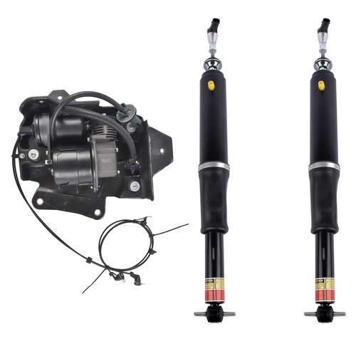 Rear Air Shock Absorbers + Compressor For Buick Lucerne Cadillac DTS 2006-2011