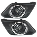 For 2014-2016 Nissan Rogue Driving Bumper Chrome Lens Fog Lights Assembly Set