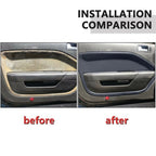Dark Gray Pair Interior Door Panel Insert Hard Cover For Ford Mustang GT 05-09