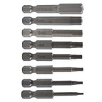Metric mm Hex Head Allen Bit Set 8 Piece Quick Connect Shank Impact Driver Drill