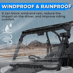 Fold Down Windshield for 14-18 Polaris RZR 900 XP 1000 S 900 Scratch Resistant