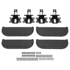 4Pcs Running Boards Side Hood Steps for 2007 2018 Jeep Wrangler JK Steel 4Dr