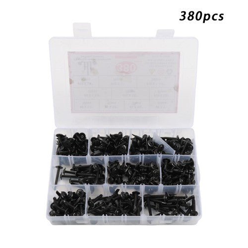 380 sets of #8#10 self-tapping screw kits 410 Stainless Steel Convenient Box
