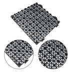 55PCS 12x12" Interlocking Drainage Floor Tiles Modular Interlocking Tile Black