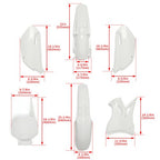 Complete Plastics Kit White Fender Body Cover Fairing For Yamaha YZ85 2002-2014