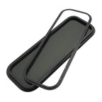 Black Screen RV Window 12 X 35 with Trim Ring Universal Dark Tempered Glass