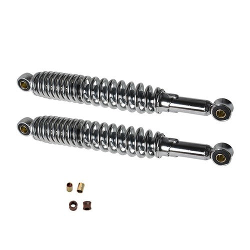 For S65 CL/CT70 XL75 CL/CT/CM/S90 CM91 CT110 Chrome Shocks 335mm (13 1/8")