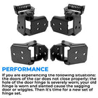 4pc Door Hinges for 78-88 G-body Malibu Regal El Camino Oldsmobile Monte Carlo