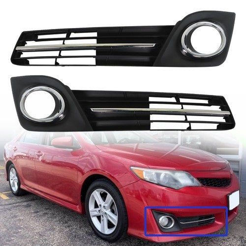 For Toyota Camry 2012 2013 2014 Series Fog Light Bezel Set Passenger&Driver Side