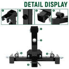 3 Point Receiver Trailer Hitch Attachment For Cat 1 Tractor Tow Drawbar Adapter