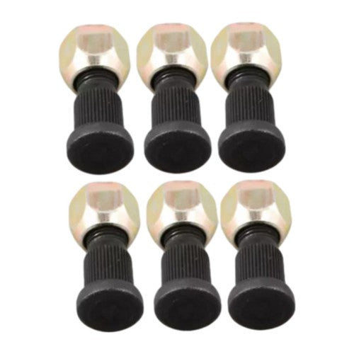 6X Rear Wheel Stud + Nut 43812-23320-71 For Toyota Forklift 7-8FD20~30
