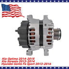 Alternator 150A for 2012-2016 Hyundai Santa Fe Sport / Kia Optima Sorento 2.4L
