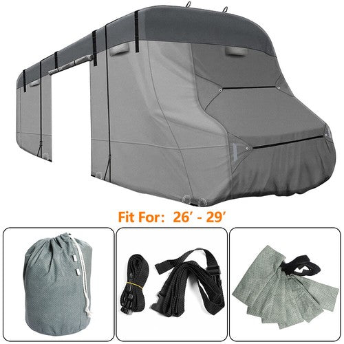 26'-29' RV Cover Storage Waterproof Anti-UV For Class C Motorhome Trailer Camper