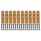 6684447 Trenching Bucket Teeth 10PK with Bolts and Nuts 20PK for 5/8" Bucket Lip