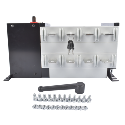 Industrial Automatic Transfer Switch 4P 400A 110V or 220V Plastic Copper Steel