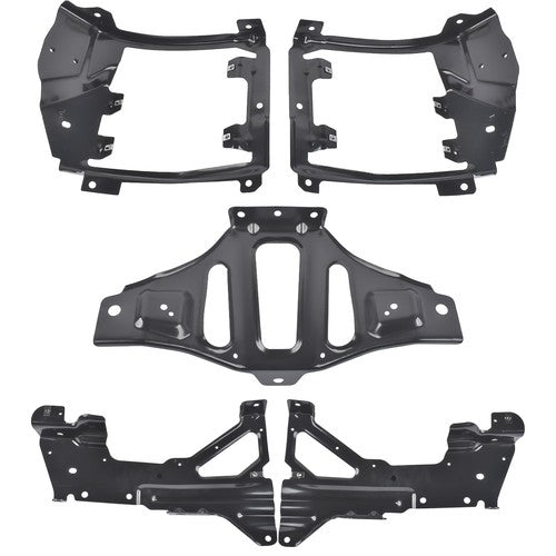 Front Bumper Support & Mount Bracket Set for Chevy Silverado 1500 Pickup 2016-18