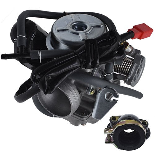 Go Kart Carburetor & Intake Manifold Boot For Yerf Dog Spiderbox GX150 GY6 150cc