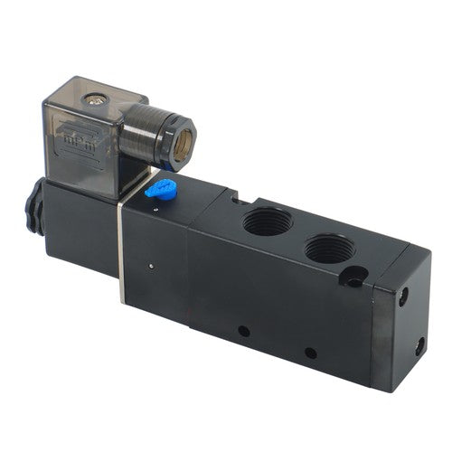 3/8'' 5 Port, 2 Position Pneumatic Solenoid Valve, 110V AC Coil, Air Return