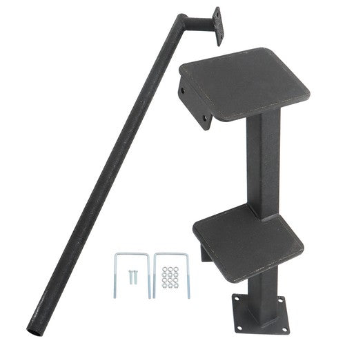 2 Steps Boat Trailer Steps with Handrail Boat Trailer Ladder, Boat Trailer Steps