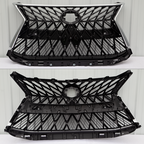 Front Upper Grille for Lexus LX570 2016-2021 Luxury Chrome Black NEW Style