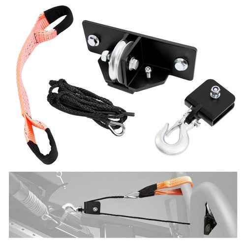 Snow Plow Pulley Steel Nylon Fairlead Kit For ATV UTV Winches Wide-Spool Bolt