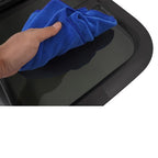 RV Replacement Windows Black 14 W x 16 H Teardrop Style Vertical Slide 2 Pack