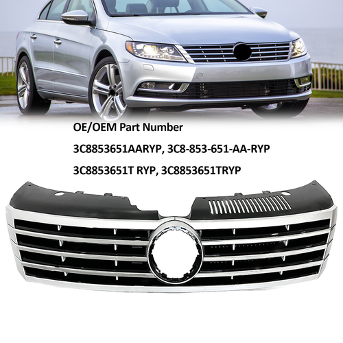 3C8853651AARYP Front Upper Radiator Grille for VW for Volkswagen CC 2013-2017