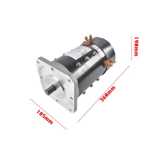24 Volt DC Drive Motor 56282GT 56282 For Genie Boom Lift Z-45/25 Z-45/25J Black
