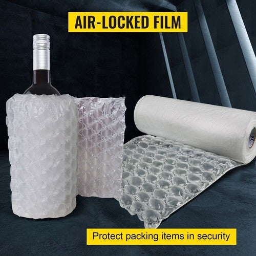 Air Cushion Machine Film 984ft x 16in Bubble Pillow Packaging Padding 4 Rolls