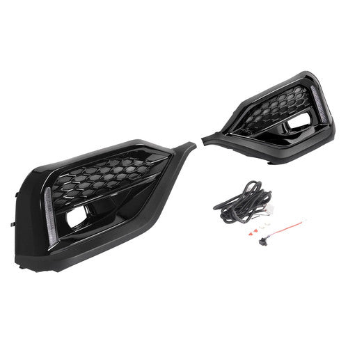 sequential LED Turn Signal DRL Fog Bezel Light Pair for Subaru WRX STI 2022-2024
