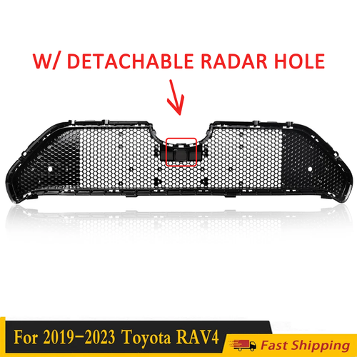 1PC Front Bumper Grille Grill Body Kit for Toyota RAV4 2019 2020-2024 W/Radar