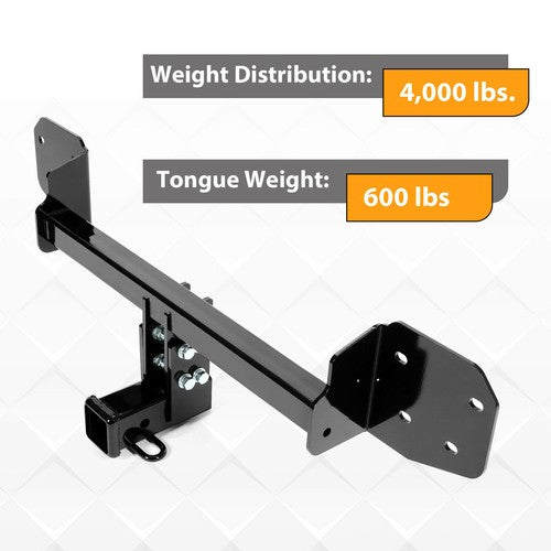 Class 3 Black Trailer Tow Hitch 2 Inch Receiver For Subaru Outback Sport Wagon 10-19