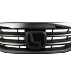 For 2011 2012 Honda Accord Front Bumper Upper Gloss Black Mesh Grill Grille