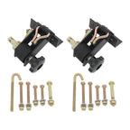 2 Pack 1.5" Wide x 7.5' Long Ladder Rack Ratchet Straps 1.4" Black Square Tube